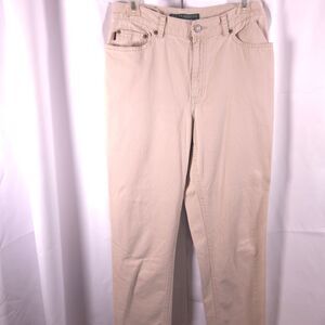 Lauren Jeans Co Ralph Lauren Womens 8 30x29 Beige Cotton Jeans